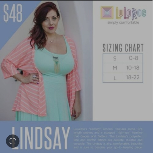 NWT Lularoe Lindsay White & Black Print Layering Kimono Size M - Picture 5 of 8